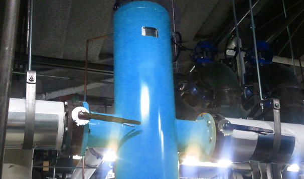 Air and Dirt Separation for Water Heating