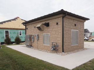 Prefabricated Lift Station Control and Generator Building - Lake Geneva, WI - Symphony Bay