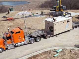 Prefabricated Lift Station Control and Generator Building - Lake Geneva, WI - Symphony Bay