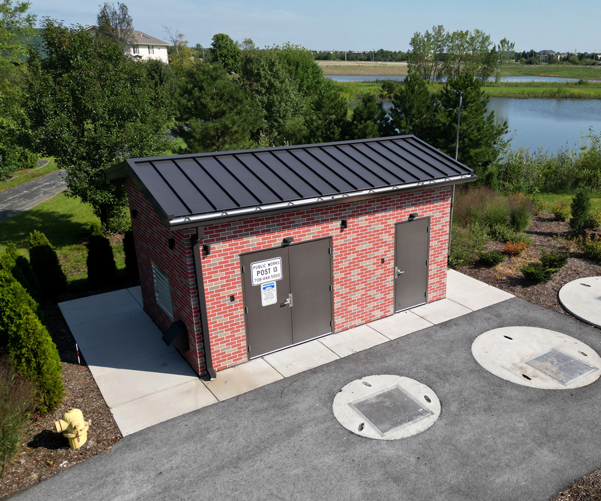 Village of Tinley Park, IL - Post 13 - Sanitary Lift Station Prefabricated Building Project Gallery