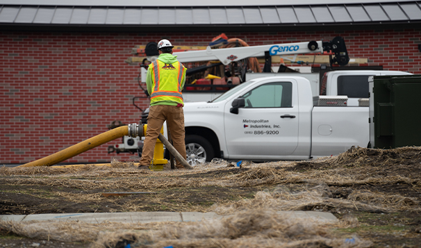 Job Site Prep for Housed Booster Station Delivery and Start-Up