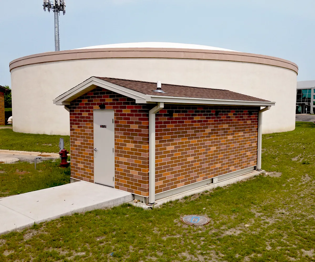 Prefabricated Water Treatment Building - Village of Romeoville, IL Windham Lakes Project