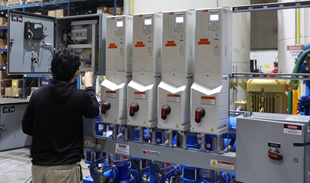 Control Programming for Shedd Aquarium Booster Pump System Replacement, in Factory-Controlled Environment